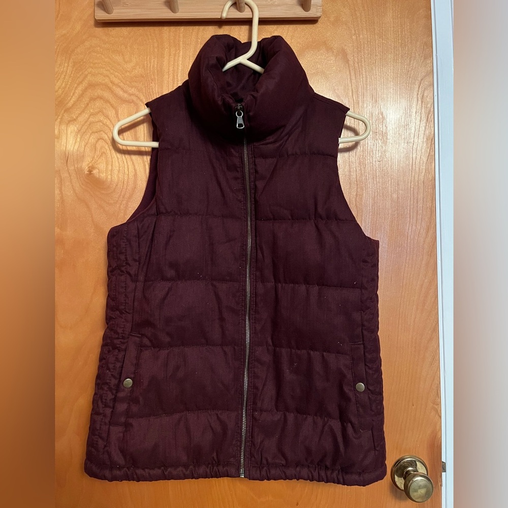 Old Navy Deep Red Quilted Vest